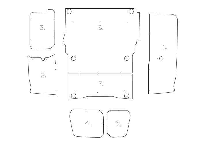 L1 H1 (2018 - on) - Full Ply Lining Kit (image for) L1 H1 (2018 - on) - Full Ply Lining Kit