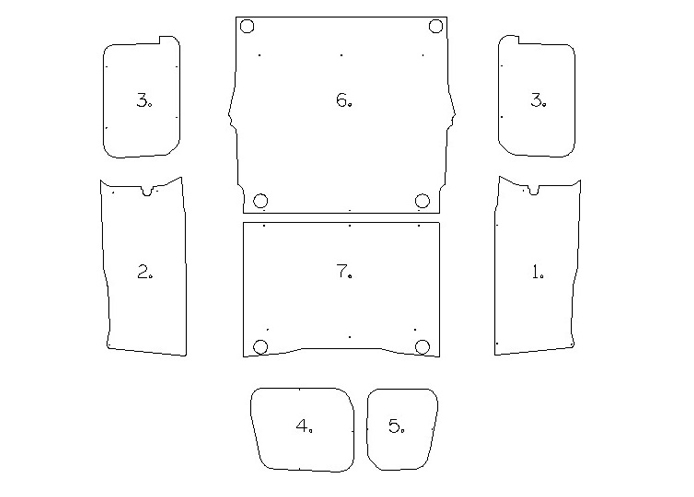 L2 H1 (2018 - on) - Full Ply Lining Kit (image for) L2 H1 (2018 - on) - Full Ply Lining Kit