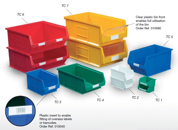 (image for) Topstore - Semi-Open Fronted Containers - 20 x Size 2