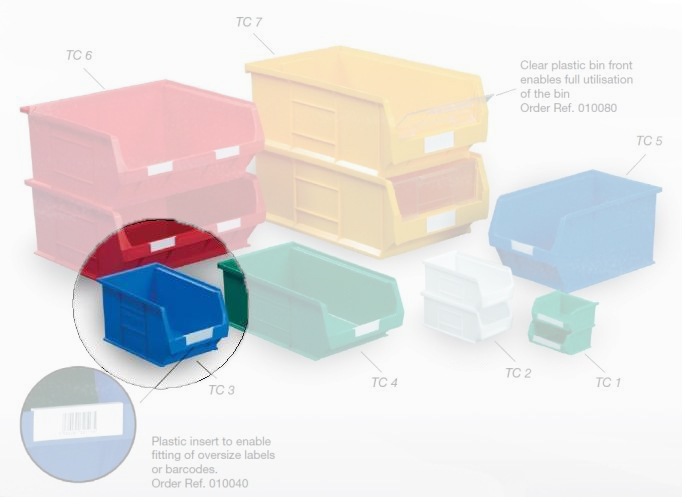 (image for) Topstore - Semi-Open Fronted Containers - 10 x Size 3