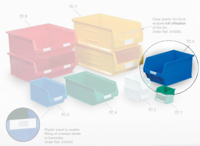 (image for) Topstore - Semi-Open Fronted Containers - 10 x Size 5