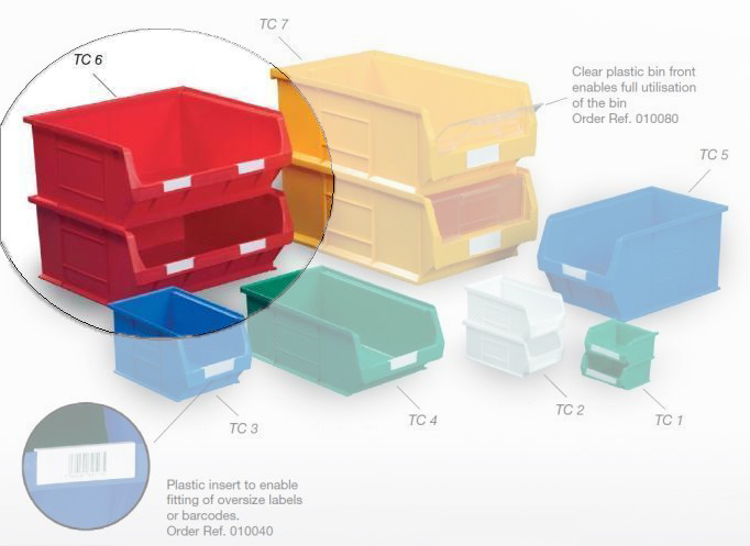 (image for) Topstore - Semi-Open Fronted Containers - 5 x Size 6