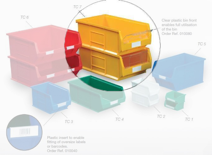 (image for) Topstore - Semi-Open Fronted Containers - 5 x Size 7