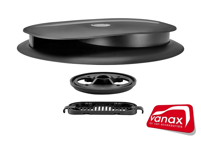 Flettner Slim Line Low Profile Roof Vent - Black (image for) Flettner Slim Line Low Profile Roof Vent - Black