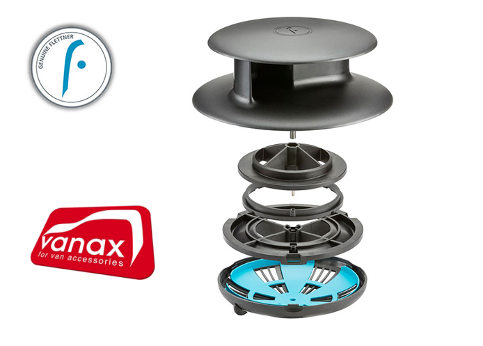 (image for) Flettner TCX-2 - Roof Vent Black