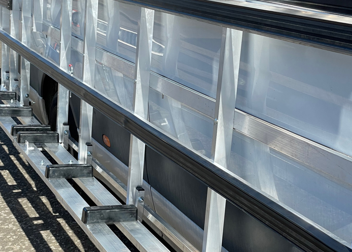(image for) Daily (14-on) 3520 - Aluminium Glass Rack (LxH) 3000 x 2000