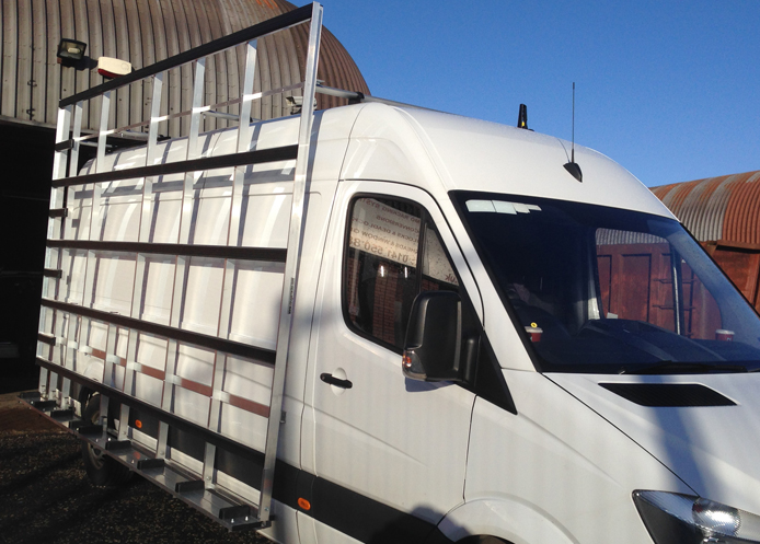 Sprinter (06-18) L3 - Aluminium Glass Rack (LxH) 4000 x 2500 (image for) Sprinter (06-18) L3 - Aluminium Glass Rack (LxH) 4000 x 2500