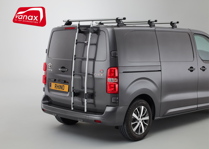 (image for) Dispatch (2016-on) - H1 - 6 rung Aluminium rear door ladder