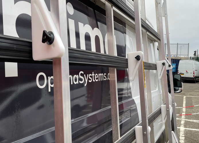 (image for) Transit (14-on) L3 - Aluminium Glass Rack (LxH) 3200 x 2500