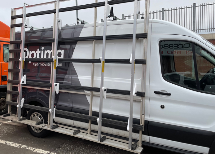 (image for) Custom (23-on) L1 H1 - Aluminium Glass Rack (LxH) 2300 x 2000