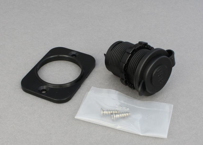 (image for) 12v / 24v Recessed Twin USB Power Socket (5V 2.1A)