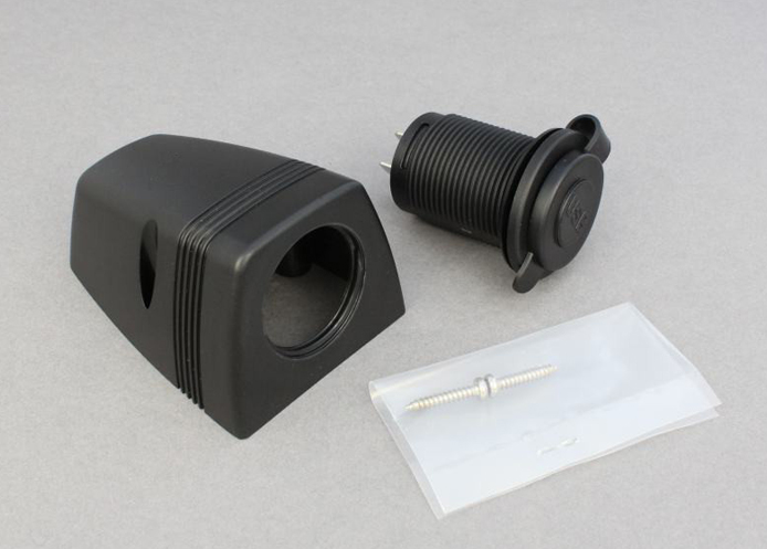 (image for) 12v / 24v Surface Mounted Twin USB Power Socket (5V 2.1A)