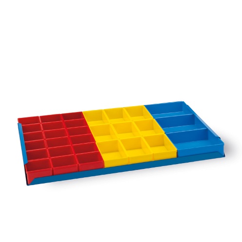 (image for) Divider Plate - 1/2 width, full depth for 31mm insert boxes