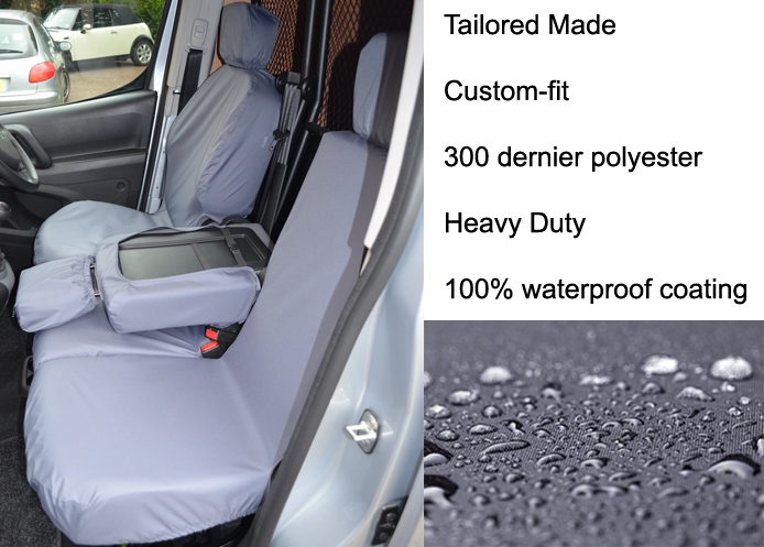 (image for) Driver & Double Folding Passenger (No Armrests) - Grey