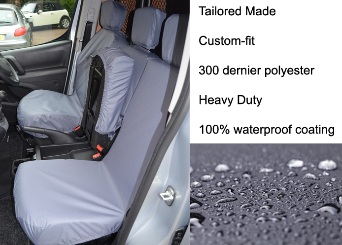 (image for) Driver & Double Folding Passenger (No Armrests) - Grey