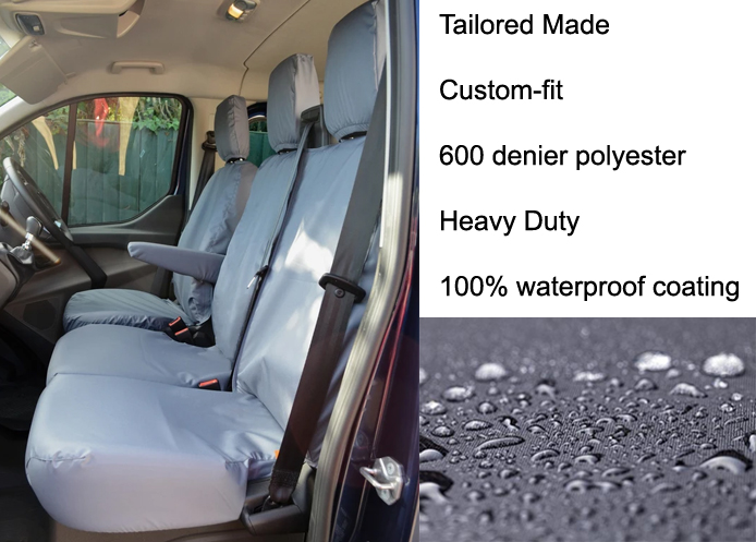 (image for) Driver & Double Passenger no Worktray - Grey