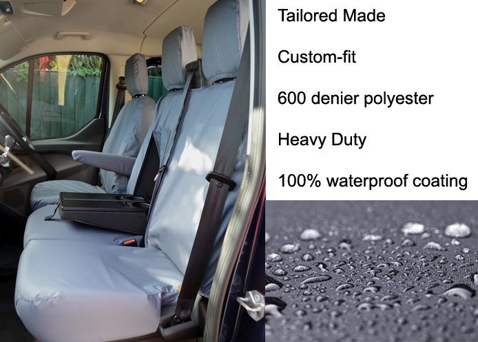 (image for) Driver & Double Passenger with Worktray - Grey