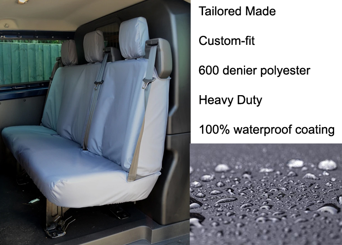 (image for) DCIV - Tailored Rear Bench - Triple - Grey