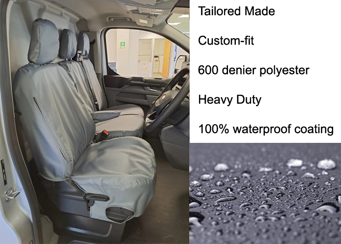 (image for) Driver & Double Passenger with Worktray - Grey