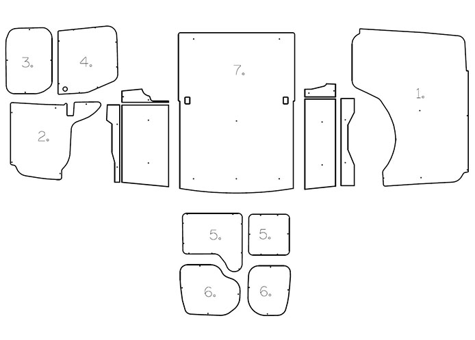 L1 H1 Leader Model (Not Limited or Trend) - Full Ply Lining Kit (image for) L1 H1 Leader Model (Not Limited or Trend) - Full Ply Lining Kit