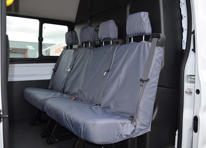 (image for) DCIV Tailored - Rear 2 x Double Passenger Seat Covers - Grey