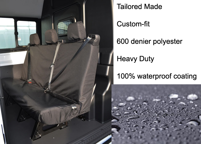 (image for) DCIV Tailored - Rear 3-Seater Bench - Black