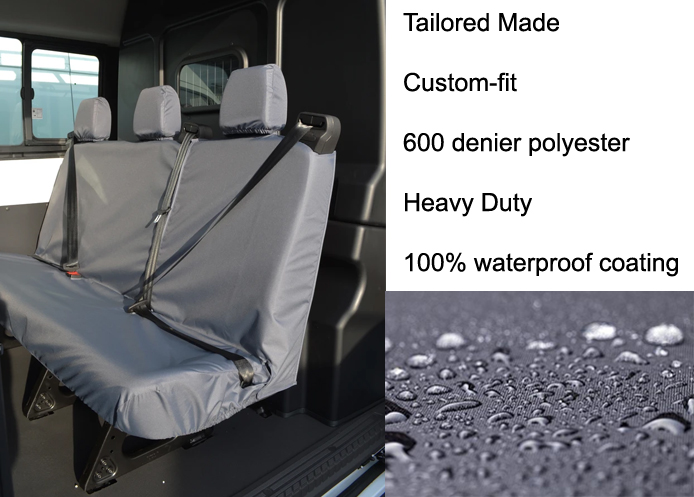 (image for) DCIV Tailored - Rear 3-Seater Bench - Grey