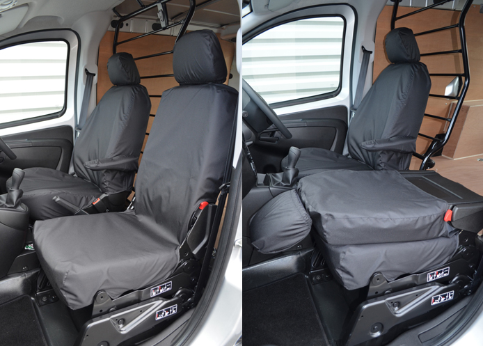 (image for) Tailored Front Pair - Driver & Folding Single Passenger - Black