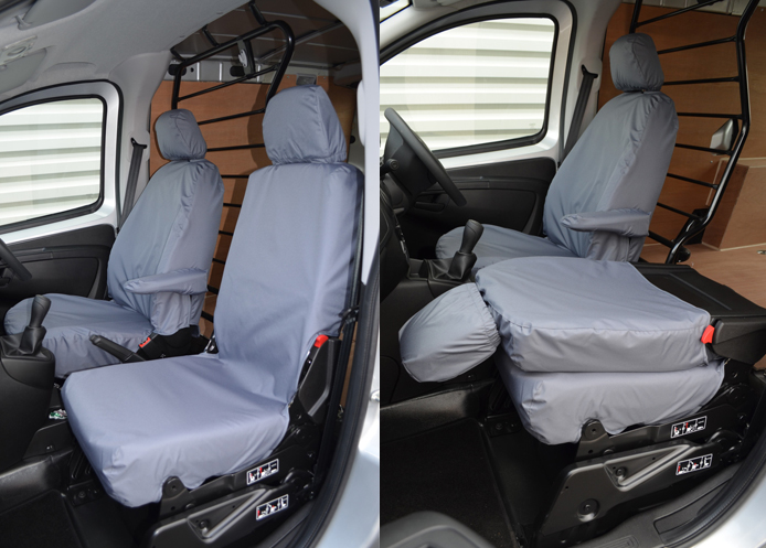 (image for) Tailored Front Pair - Driver & Folding Single Passenger - Grey