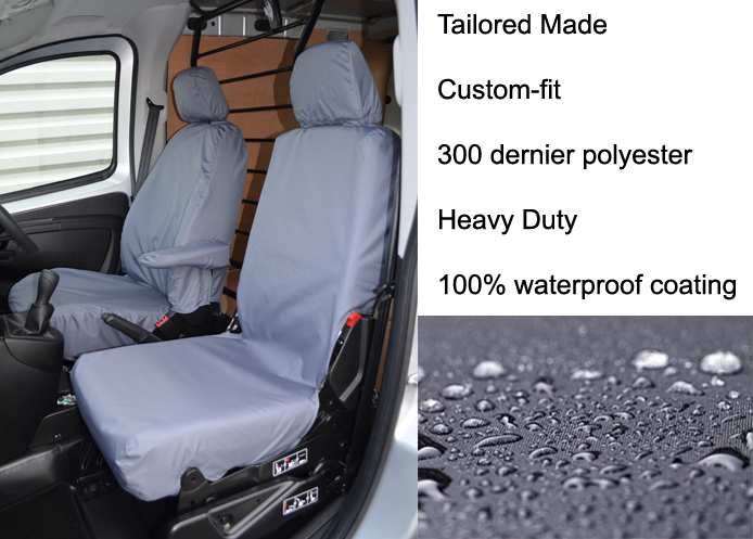 (image for) Tailored Front - Driver & Non-Folding Single Passenger - Grey