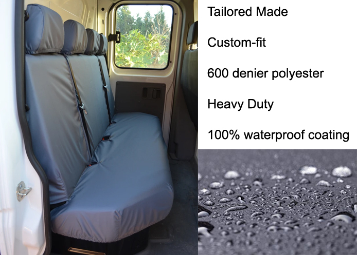 Tailored - Rear 4-Seater Bench - Grey (image for) Tailored - Rear 4-Seater Bench - Grey