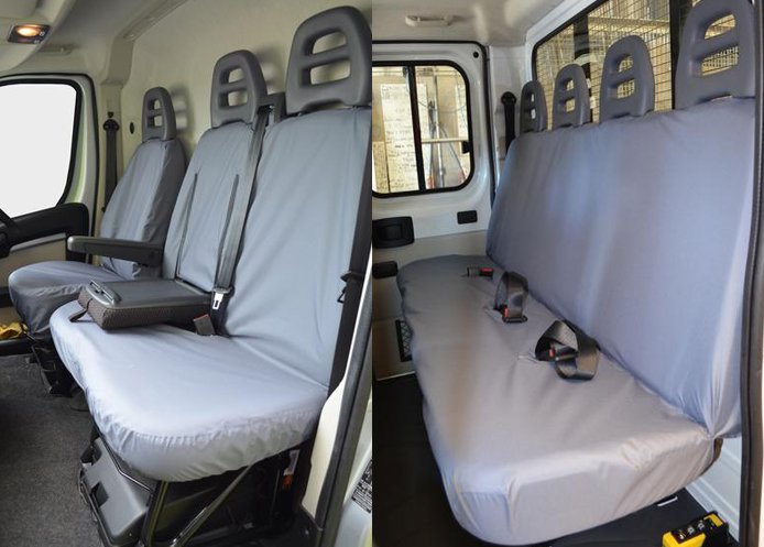(image for) Crew Van Tailored Driver, Double Passenger and Rear - Grey