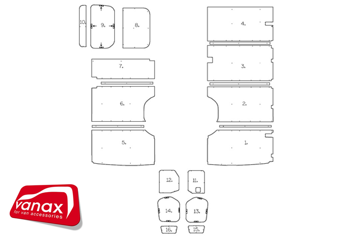 L3 H2 RWD (May 2018-on) - Full Ply Lining Kit (image for) L3 H2 RWD (May 2018-on) - Full Ply Lining Kit