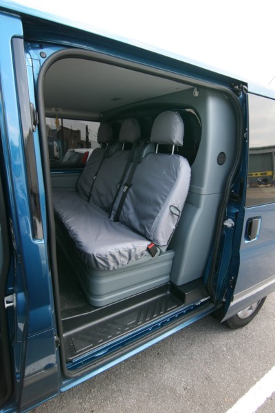 Tailored Transit Crew Cab Rear - Triple Seat Cover (image for) Tailored Transit Crew Cab Rear - Triple Seat Cover