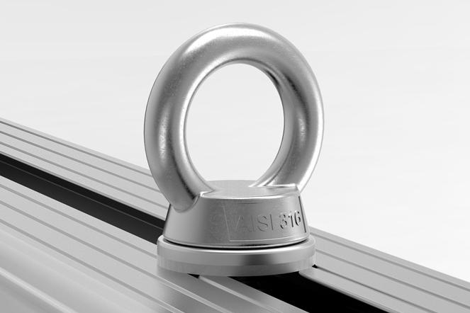 (image for) 1 pair stainless steel M6 eyebolts to suit VG T-Track