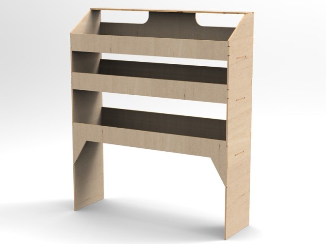 3 Shelf Plywood Racking Unit (300mm x D) (image for) 3 Shelf Plywood Racking Unit (300mm x D)