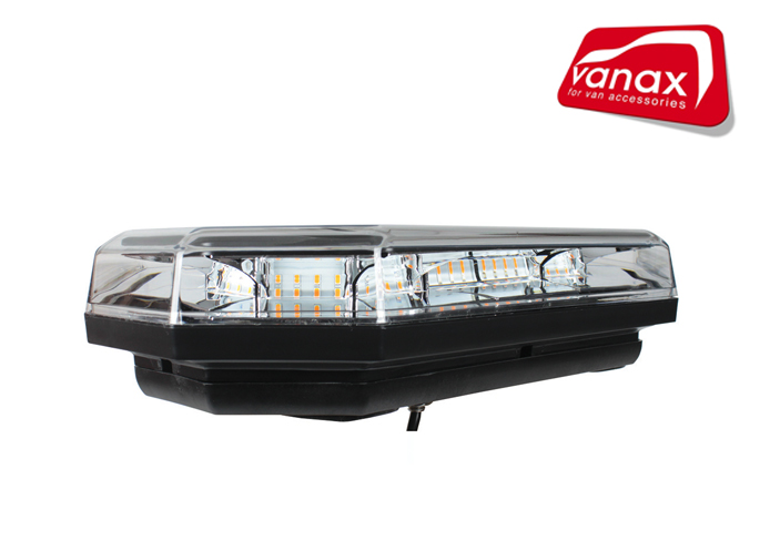 (image for) 388mm (15") Amber LED Light Bar, clear lens