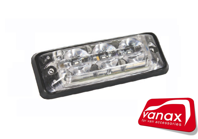 (image for) 3 x 1 Watt SMD LED Amber Flashing Warning Light (IP67)