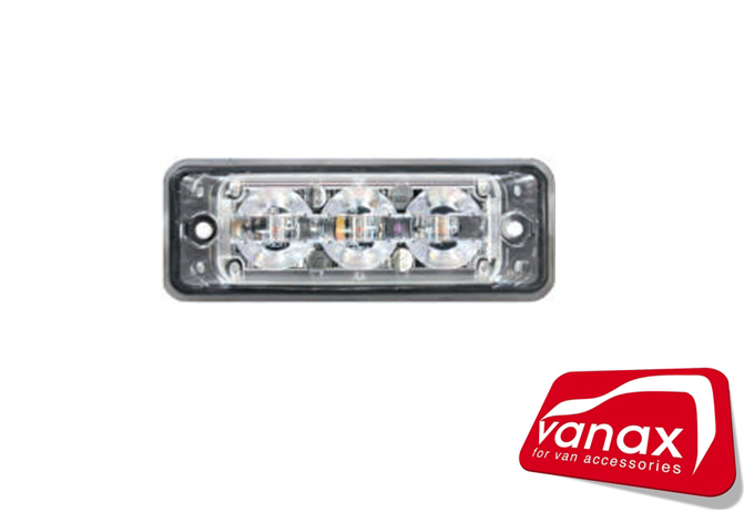 (image for) 3 x 1 Watt SMD LED Amber Flashing Warning Light (IP67)