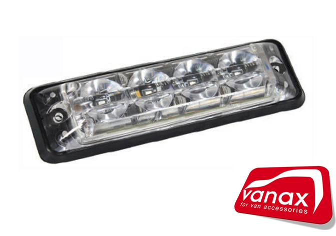 (image for) 4 x 3 Watt SMD LED Amber Flashing Warning Light (REG65)
