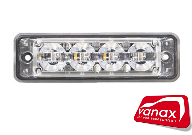 (image for) 4 x 3 Watt SMD LED Amber Flashing Warning Light (REG65)