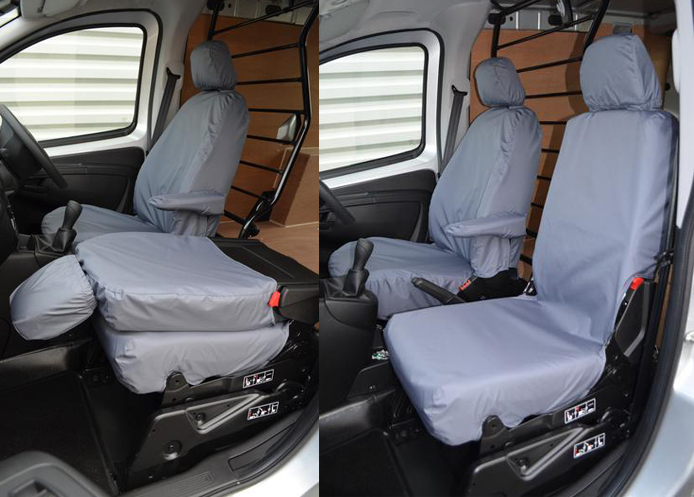 (image for) Tailored Front Pair - Driver & Folding Single Passenger - Grey