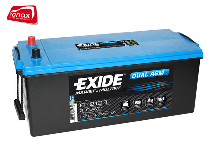 (image for) Exide AGM 210Ah (EP2100) - Deep Cycle Battery