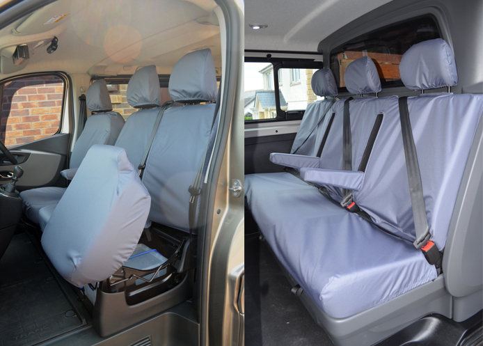 (image for) Crew Van SX Tailored Driver, Double Passenger and Rear - Grey