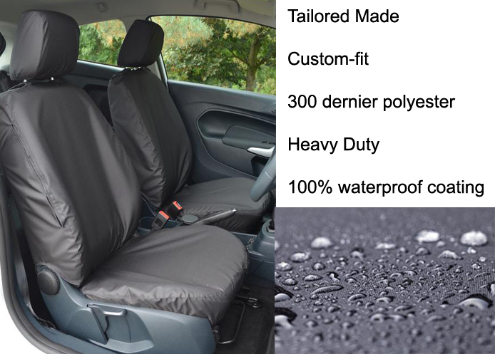 (image for) Tailored Fronts - Driver & Single Passenger - Black