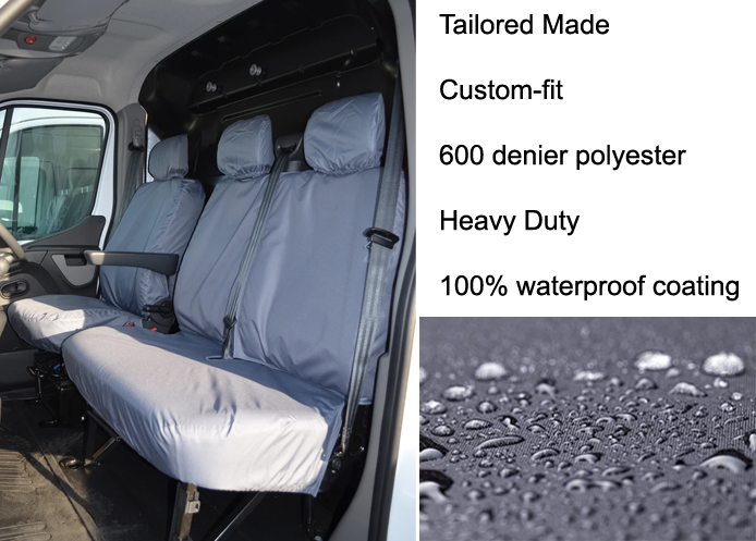 (image for) Tailored - Driver & Fixed Double Passenger - Grey