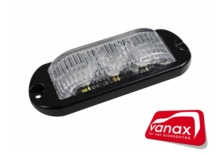(image for) 3 x 1 Watt LED 180° Visible Amber Flashing Warning Light