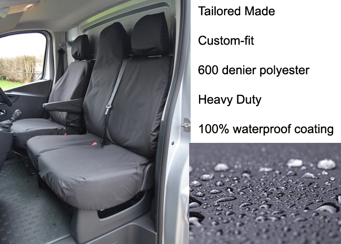 (image for) Driver & Double Passenger - Folding with u/seat storage - Black