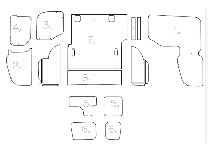 (image for) Transit Courier 2024-on - 1 side load door