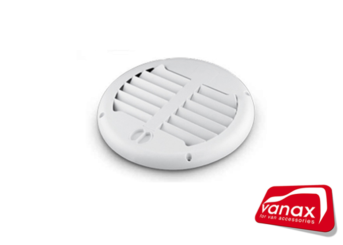 (image for) Le Mans Electric Vent - white - with louvre vent grille